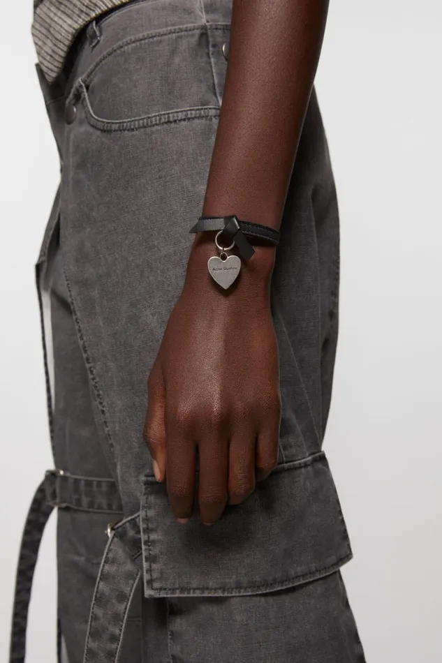 Women Musubi Charm Bracelet Black Acne Studios Jewellery