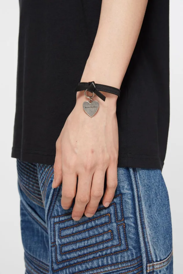 Women Musubi Charm Bracelet Black Acne Studios Jewellery