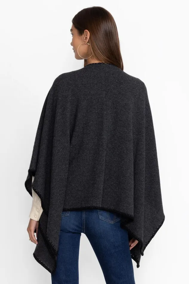 Women Outerwear Johnny Was THE WHIPSTITCH WRAP Charcoal Grey Women Outerwear Johnny Was THE WHIPSTITCH WRAP Charcoal Grey