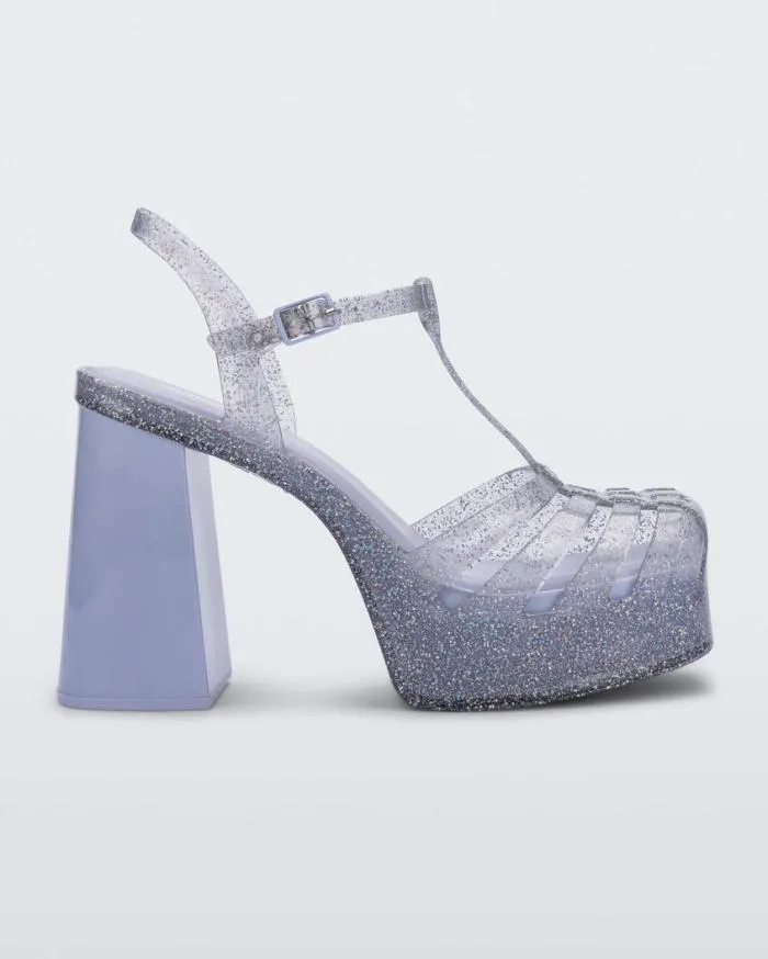 Women Party Heel Glitter Clear Melissa Heels