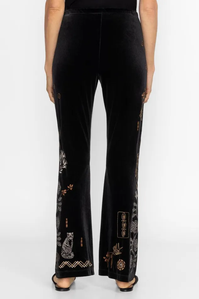 Women Petites Johnny Was STRETCH VELVET BABY BOOT LEGGING Black Women Petites Johnny Was STRETCH VELVET BABY BOOT LEGGING Black