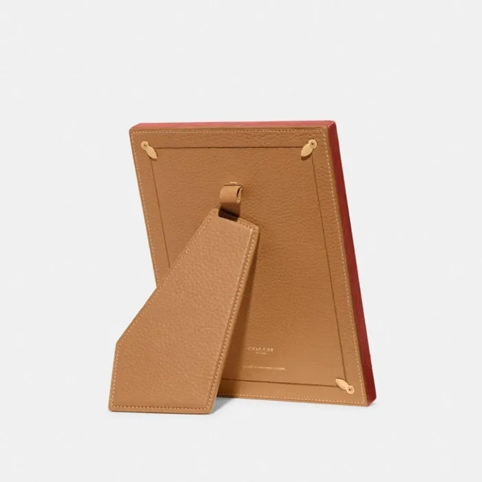 Women Picture Frame Brasstangerinelight Saddle Coach Tech and Travel