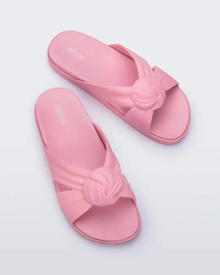 Women Plush Pink Melissa Slides