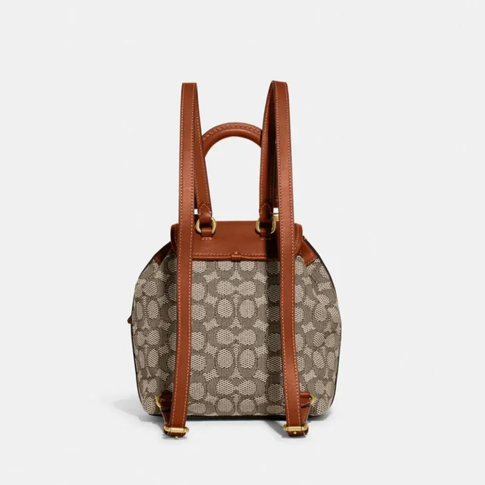 Women Riya Backpack 21 In Signature Textile Jacquard Brasscocoa Burnished Amb Coach Backpacks Women Riya Backpack 21 In Signature Textile Jacquard Brasscocoa Burnished Amb Coach Backpacks
