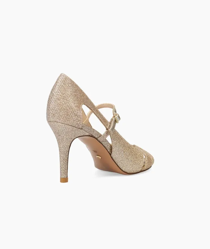 Women Rosita 2 Mid Heel 8211 Gold Pelle Moda High Heels Women Rosita 2 Mid Heel 8211 Gold Pelle Moda High Heels