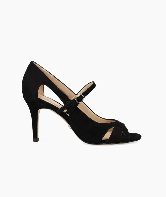 Women Rosita Mid Heel 8211 Black Pelle Moda High Heels
