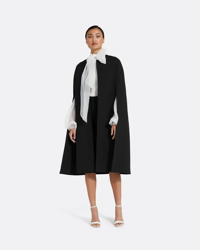 Women Safiyaa Carlota Black Coat Black Jackets and Coats