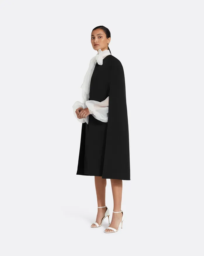 Women Safiyaa Carlota Black Coat Black Jackets and Coats