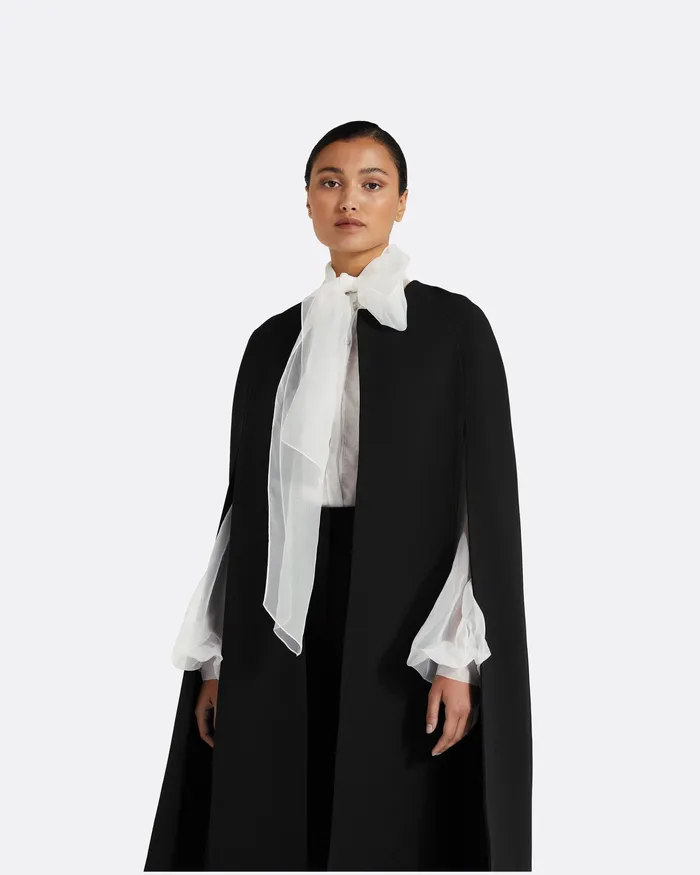 Women Safiyaa Carlota Black Coat Black Jackets and Coats