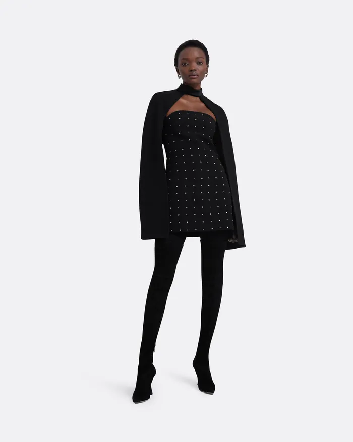 Women Safiyaa Ceres Black Harness Black Capes and Harnesses
