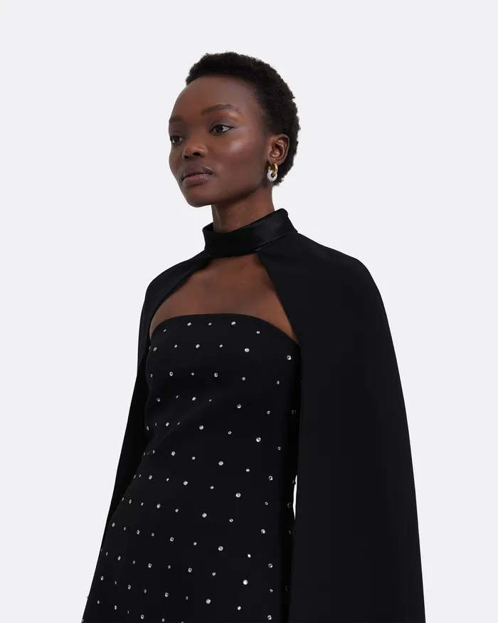 Women Safiyaa Ceres Black Harness Black Capes and Harnesses