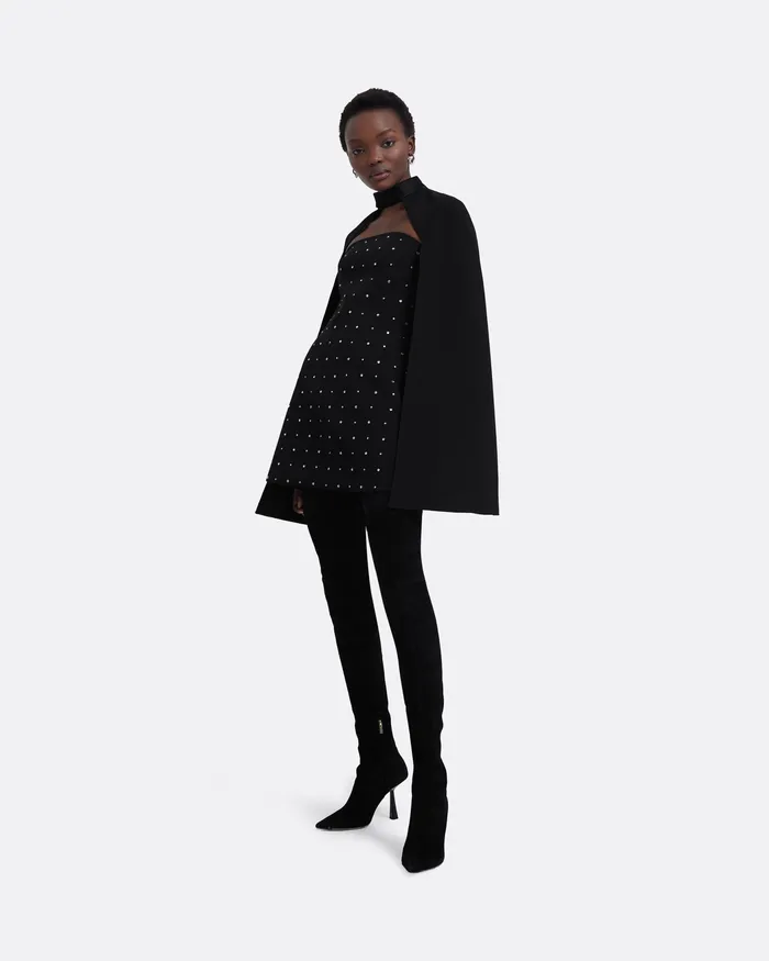 Women Safiyaa Ceres Black Harness Black Capes and Harnesses