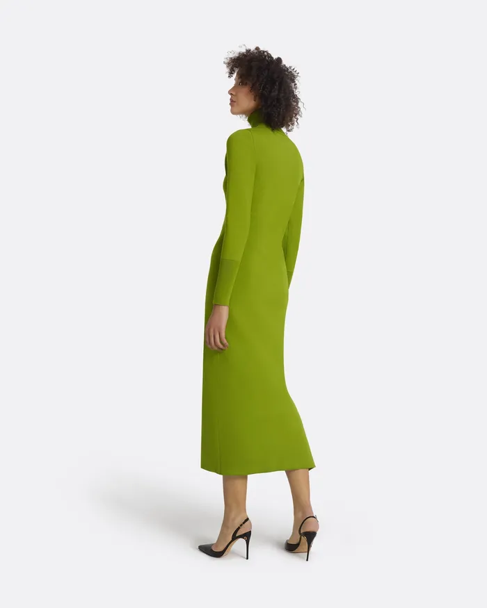 Women Safiyaa Myaree Olive Knit Midi Dress Olive Knitwear