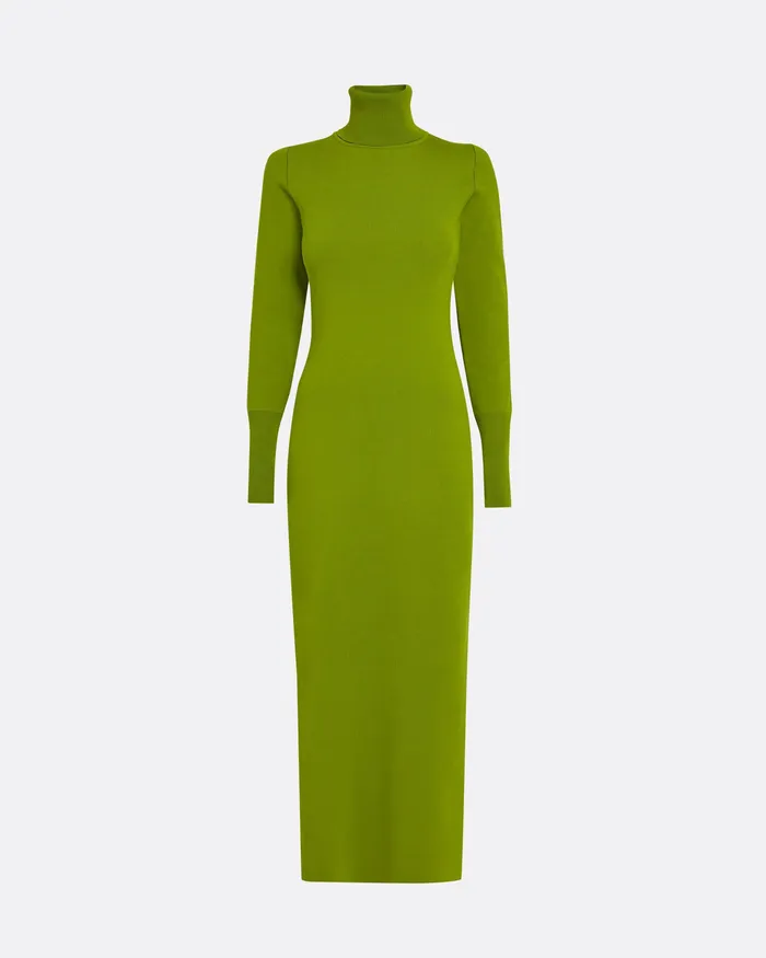 Women Safiyaa Myaree Olive Knit Midi Dress Olive Knitwear