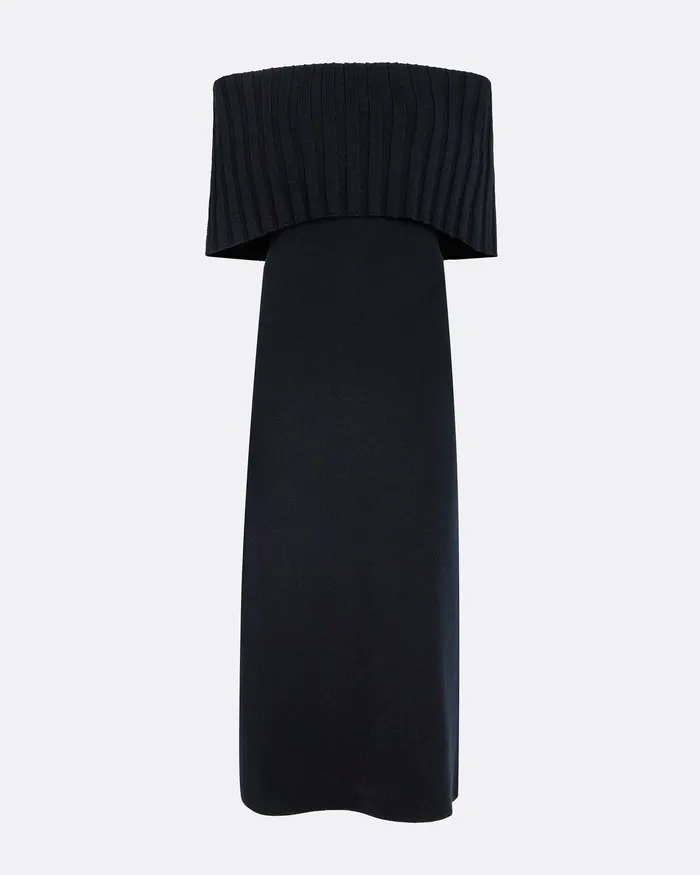 Women Safiyaa Risette Navy Knit Dress Navy Knitwear