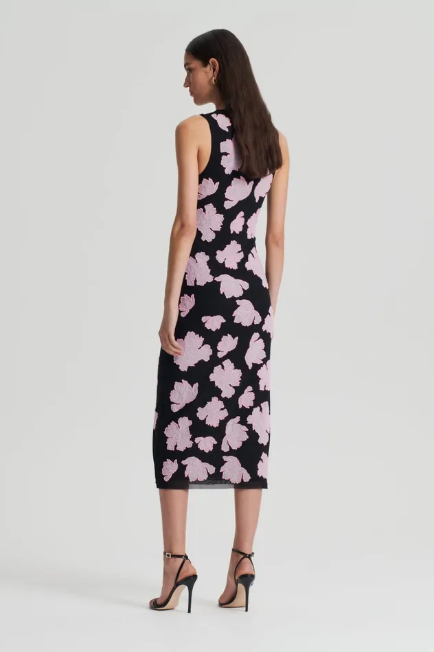 Women Scanlan Theodore Dresses EMBROIDERED FLORAL MESH DRESS Blackpink Women Scanlan Theodore Dresses EMBROIDERED FLORAL MESH DRESS Blackpink