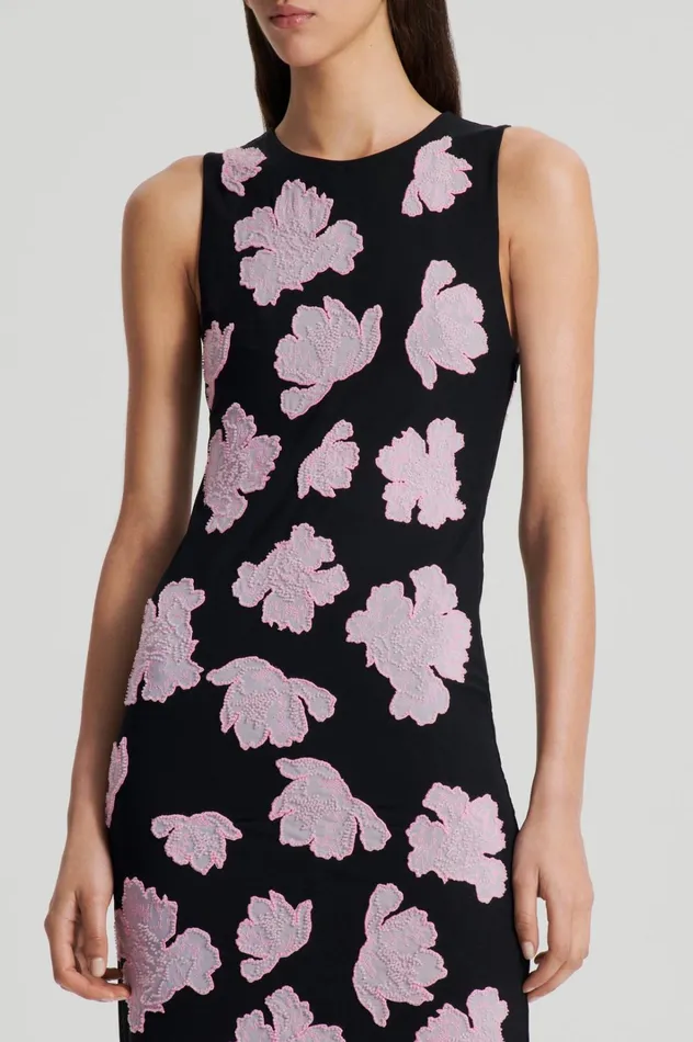 Women Scanlan Theodore Dresses EMBROIDERED FLORAL MESH DRESS Blackpink Women Scanlan Theodore Dresses EMBROIDERED FLORAL MESH DRESS Blackpink