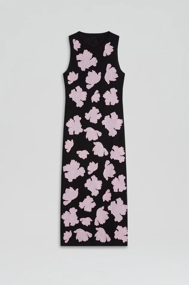 Women Scanlan Theodore Dresses EMBROIDERED FLORAL MESH DRESS Blackpink Women Scanlan Theodore Dresses EMBROIDERED FLORAL MESH DRESS Blackpink