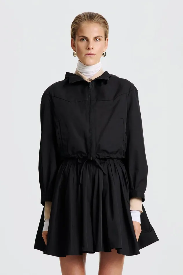 Women Scanlan Theodore Jackets TECH BOMBER Black Women Scanlan Theodore Jackets TECH BOMBER Black