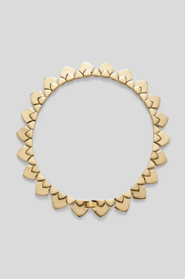 Women Scanlan Theodore Jewelry TRIANGLE CHOKER Lightgold Women Scanlan Theodore Jewelry TRIANGLE CHOKER Lightgold