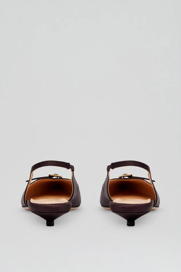 Women Scanlan Theodore Shoes SATIN SLINGBACK 2 Darkmulberry Women Scanlan Theodore Shoes SATIN SLINGBACK 2 Darkmulberry