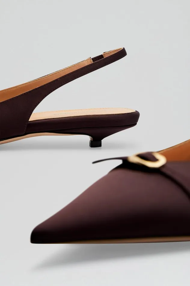 Women Scanlan Theodore Shoes SATIN SLINGBACK 2 Darkmulberry Women Scanlan Theodore Shoes SATIN SLINGBACK 2 Darkmulberry