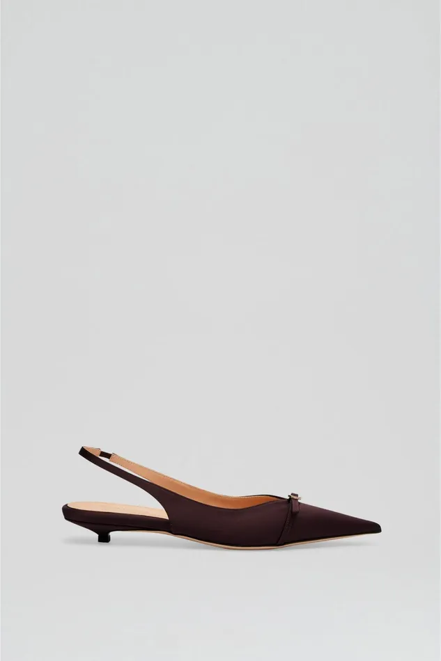 Women Scanlan Theodore Shoes SATIN SLINGBACK 2 Darkmulberry Women Scanlan Theodore Shoes SATIN SLINGBACK 2 Darkmulberry