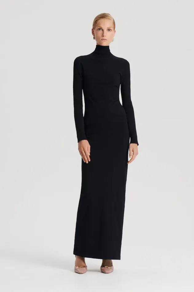 Women Scanlan Theodore Skirts MICRO KNIT SKIRT Black