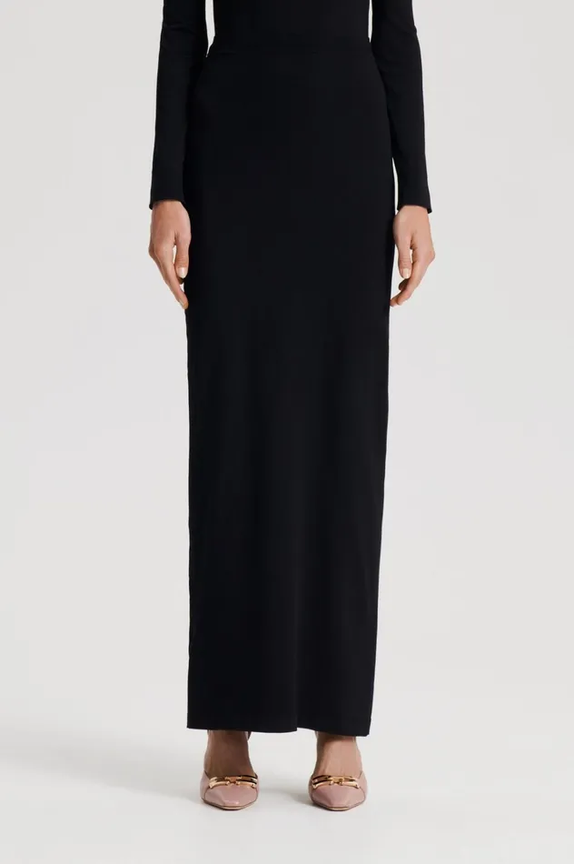 Women Scanlan Theodore Skirts MICRO KNIT SKIRT Black Women Scanlan Theodore Skirts MICRO KNIT SKIRT Black