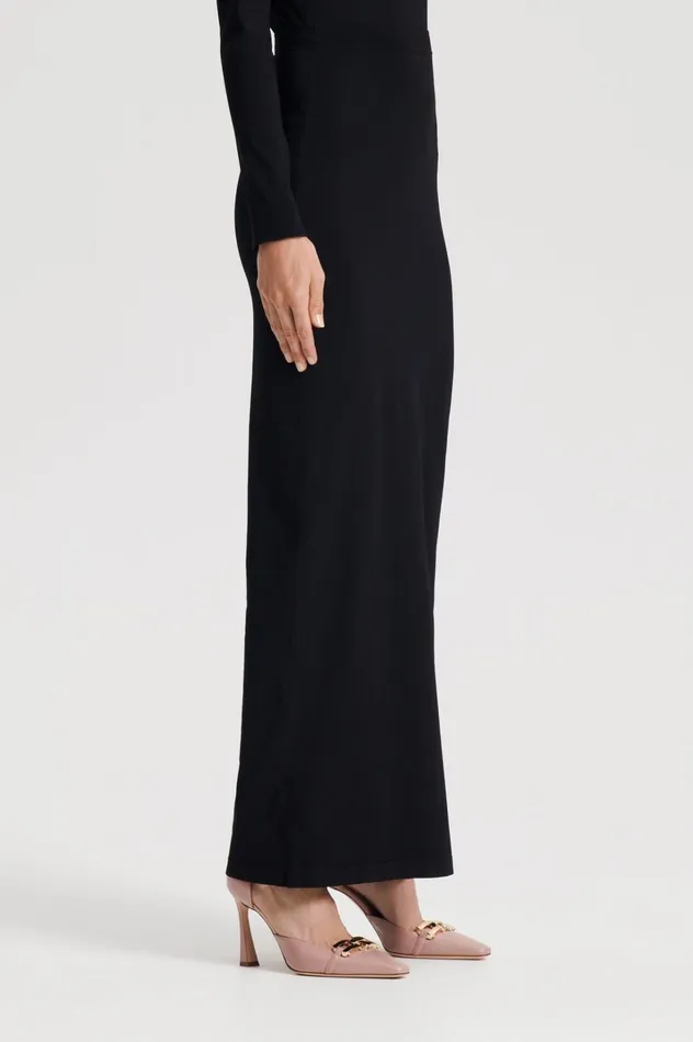 Women Scanlan Theodore Skirts MICRO KNIT SKIRT Black Women Scanlan Theodore Skirts MICRO KNIT SKIRT Black