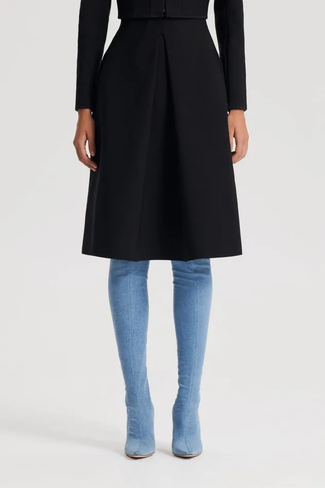 Women Scanlan Theodore Skirts MILANO PLEAT SKIRT Black Women Scanlan Theodore Skirts MILANO PLEAT SKIRT Black