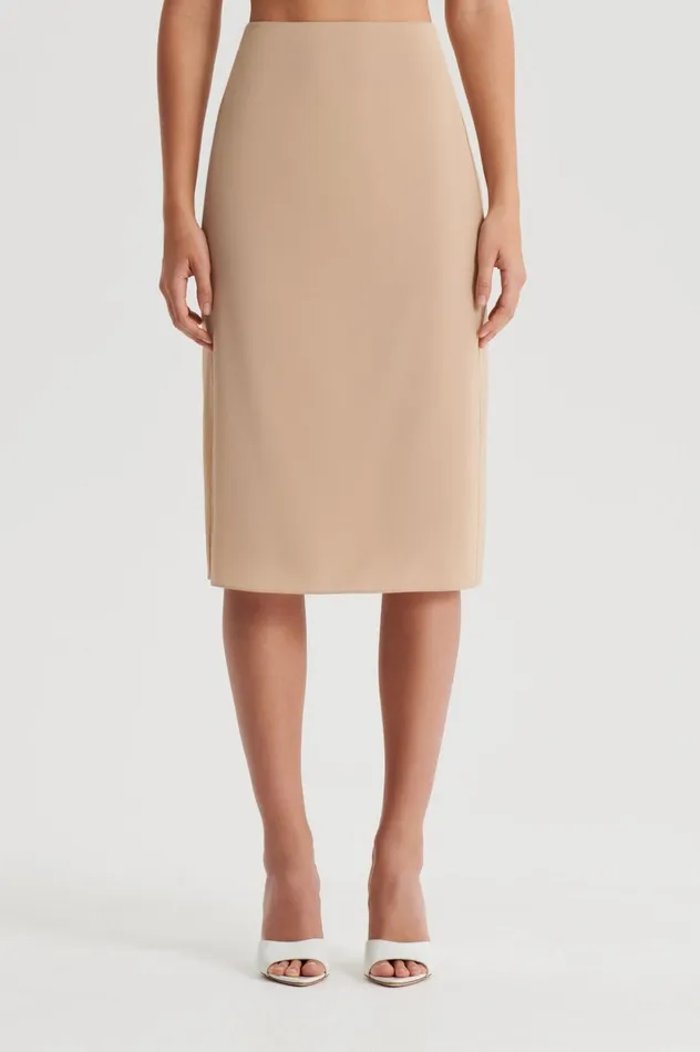 Women Scanlan Theodore Skirts SILK SLIP Nude