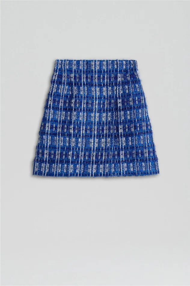 Women Scanlan Theodore Skirts TINSEL WRAP SKIRT Cobalt Women Scanlan Theodore Skirts TINSEL WRAP SKIRT Cobalt