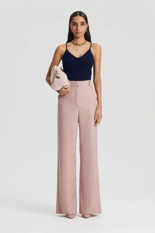 Women Scanlan Theodore Tops CASHMERE CAMISOLE Navy X