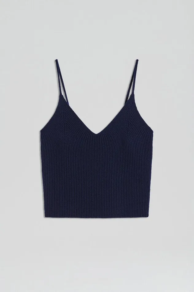 Women Scanlan Theodore Tops CASHMERE CAMISOLE Navy X Women Scanlan Theodore Tops CASHMERE CAMISOLE Navy X