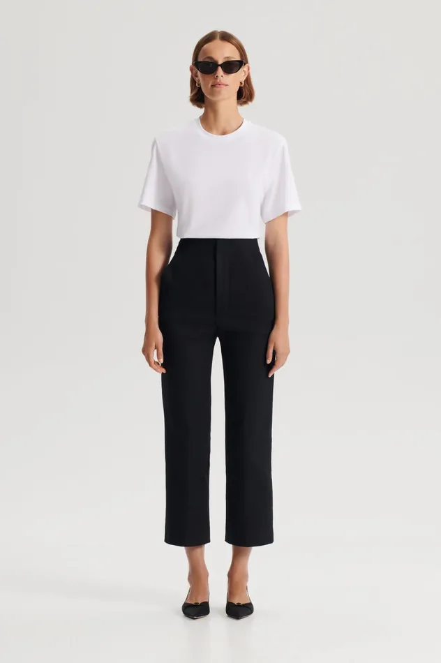 Women Scanlan Theodore Tops MERCERISED LOOSE FIT TSHIRT White