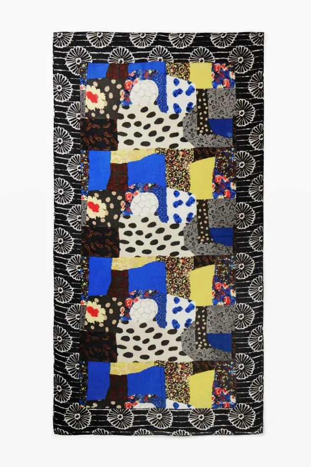 Women Scarves And Scarf Desigual Floral Patch Scarf