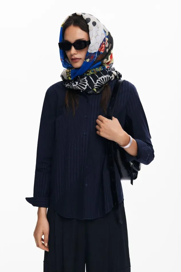 Women Scarves And Scarf Desigual Floral Patch Scarf