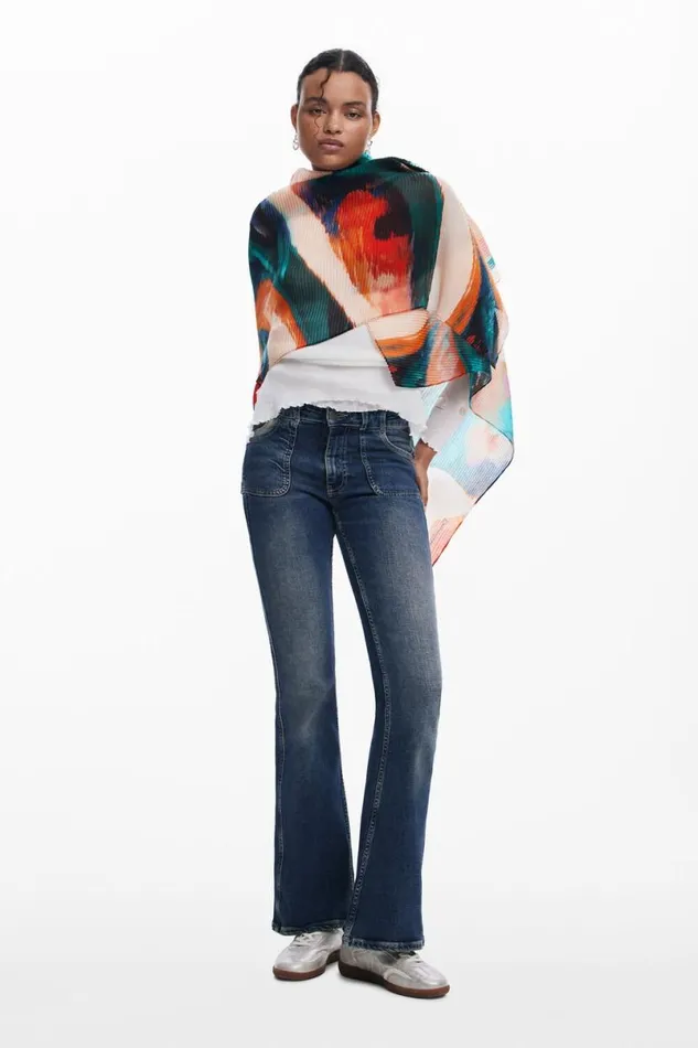 Women Scarves And Scarf Desigual Printed Rectangular Scarf