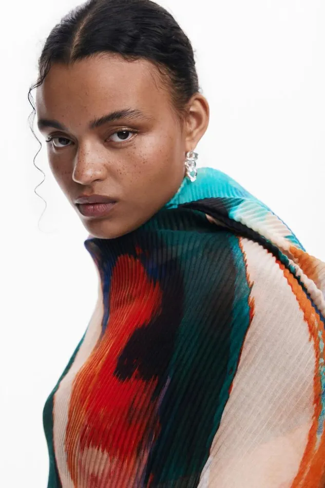 Women Scarves And Scarf Desigual Printed Rectangular Scarf