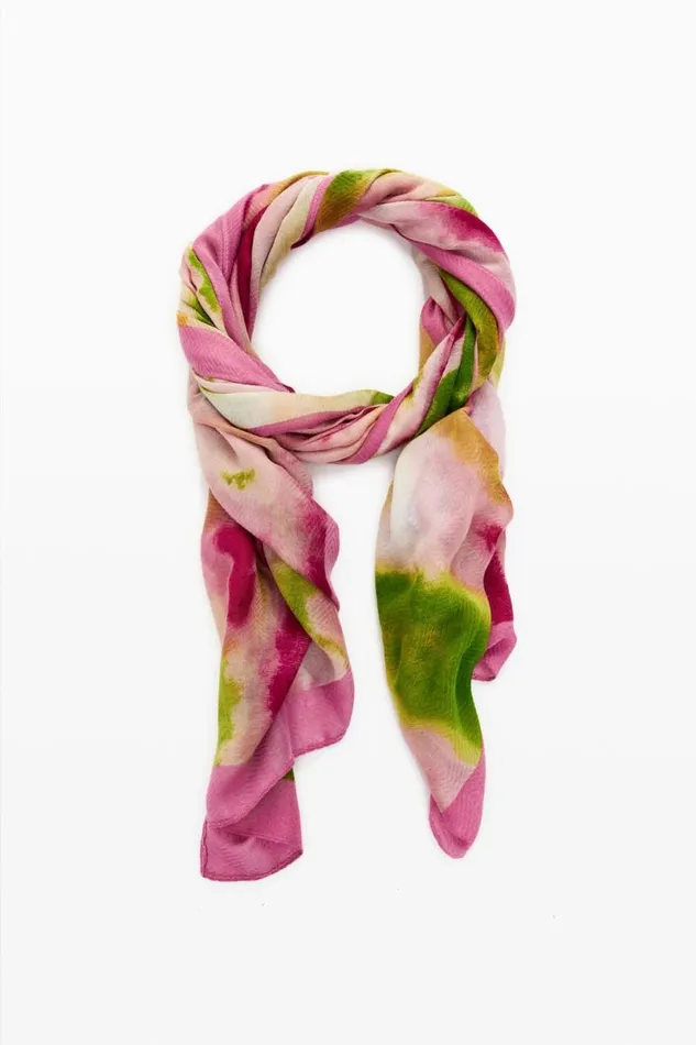 Women Scarves And Scarf Desigual Rectangular Watercolor Scarf