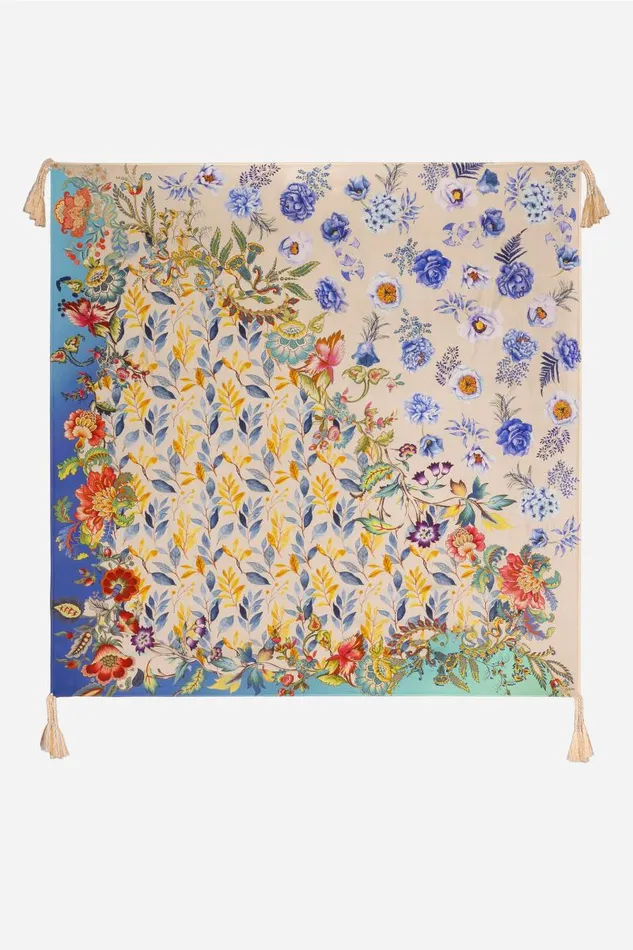 Women Scarves Johnny Was Blu Scarf Blu