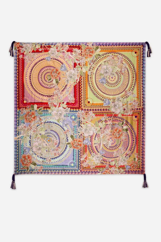 Women Scarves Johnny Was GARDEN MOSAIC SCARF Gardenmosaic