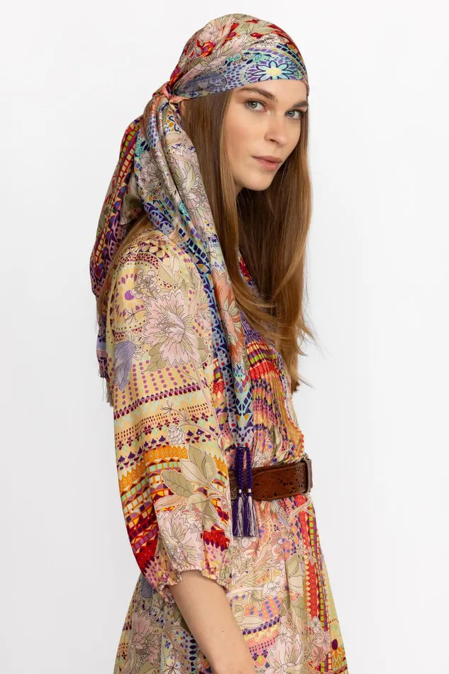Women Scarves Johnny Was GARDEN MOSAIC SCARF Gardenmosaic Women Scarves Johnny Was GARDEN MOSAIC SCARF Gardenmosaic