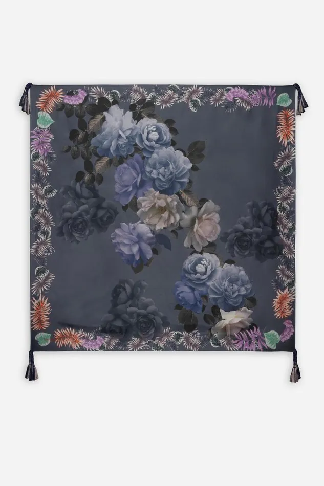 Women Scarves Johnny Was Grey Scarf Gray
