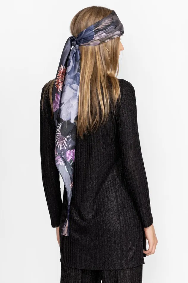 Women Scarves Johnny Was Grey Scarf Gray Women Scarves Johnny Was Grey Scarf Gray