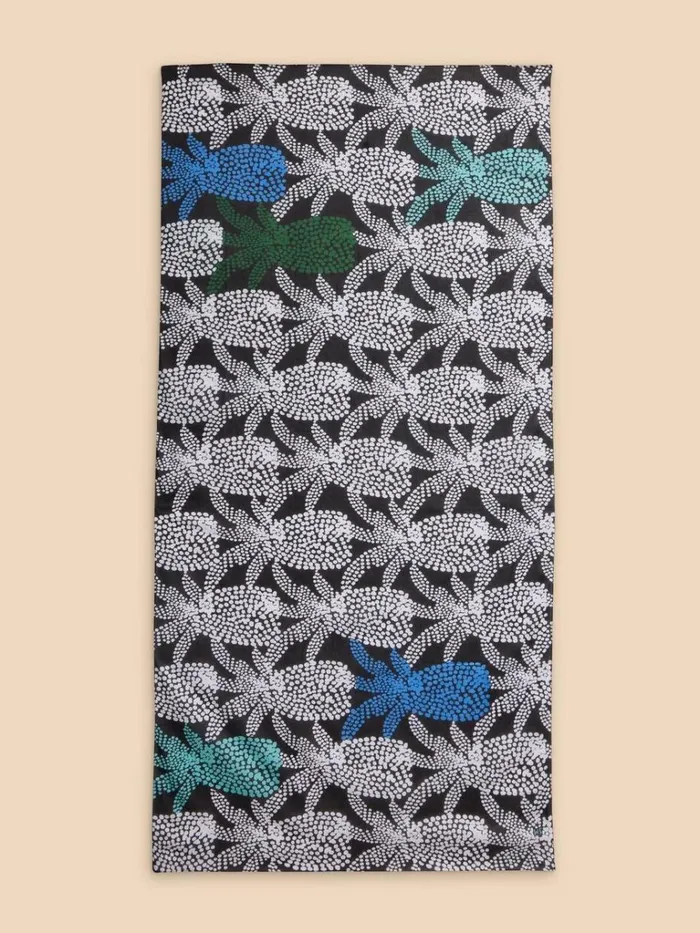 Women SCARVES White Stuff Organic Cotton Versatile Scarf Black Multi Women SCARVES White Stuff Organic Cotton Versatile Scarf Black Multi