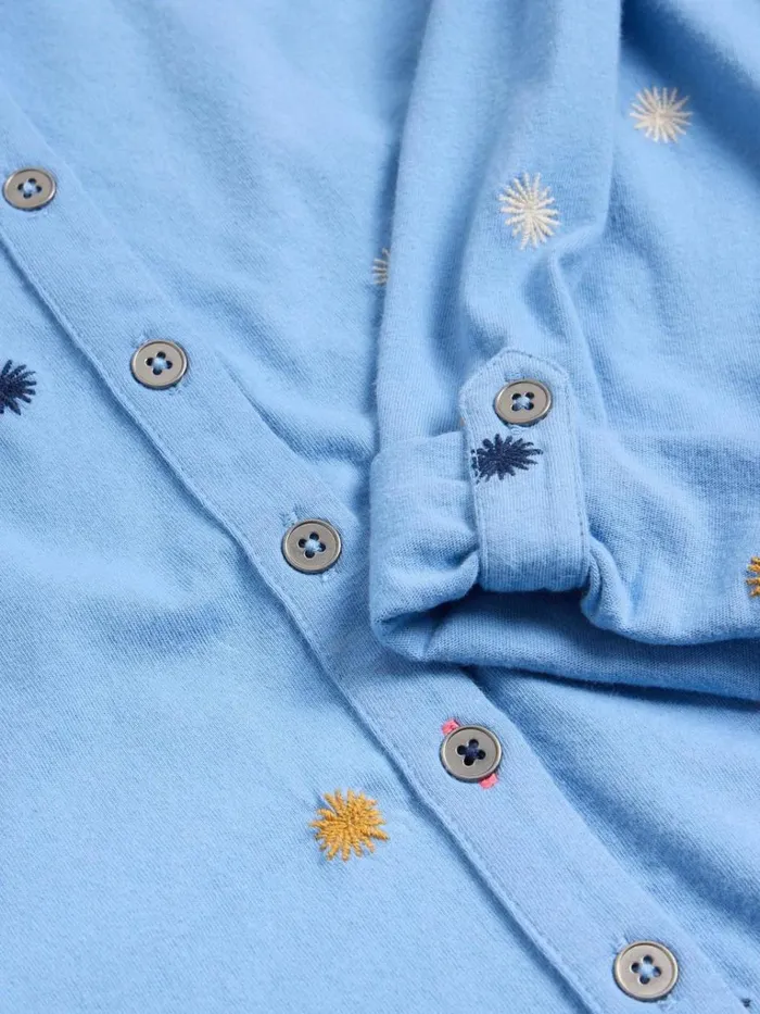 Women SHIRTS and BLOUSES White Stuff ANNIE JERSEY EMBROIDERED SHIRT Blue Multi Women SHIRTS and BLOUSES White Stuff ANNIE JERSEY EMBROIDERED SHIRT Blue Multi
