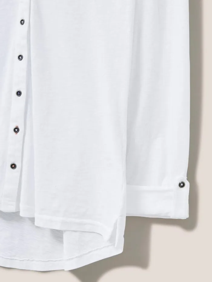Women SHIRTS and BLOUSES White Stuff Annie Jersey Shirt Brilliant White Women SHIRTS and BLOUSES White Stuff Annie Jersey Shirt Brilliant White