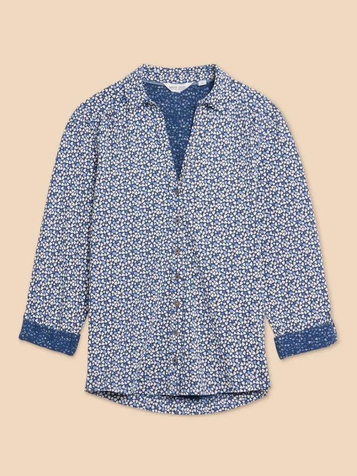 Women SHIRTS and BLOUSES White Stuff ANNIE PRINTED SHIRT Blue Print Women SHIRTS and BLOUSES White Stuff ANNIE PRINTED SHIRT Blue Print